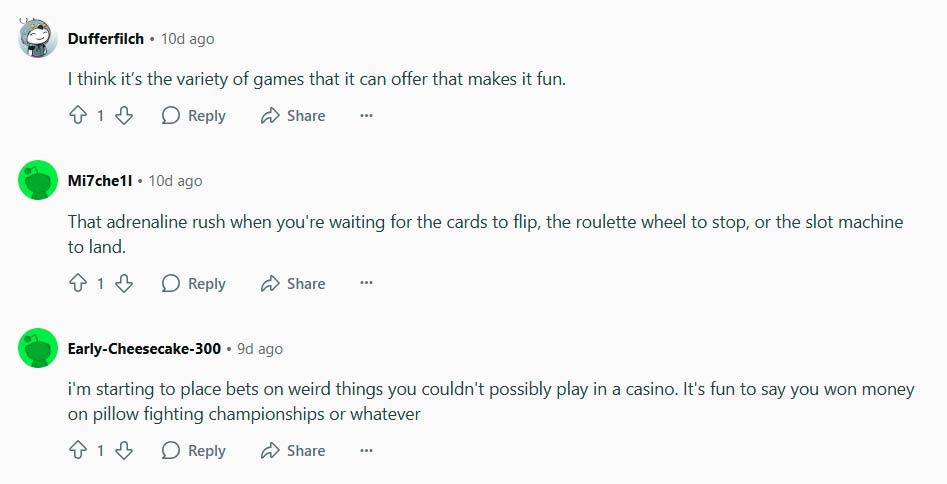 conversation on Reddit