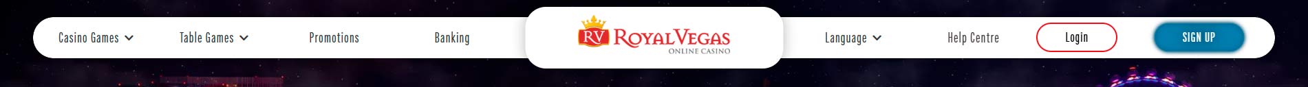 Royal Vegas Casino topline